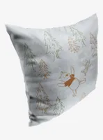 Disney Winnie The Pooh Snow Angels Printed Throw Pillow