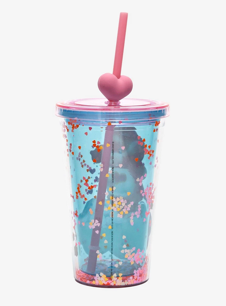 Care Bears X Hello Kitty And Friends Cinnamoroll Glitter Acrylic Travel Cup