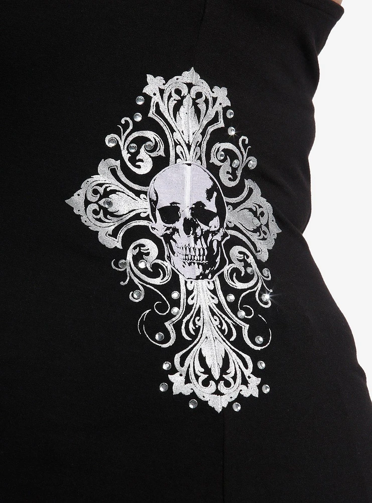 Social Collision Skull Cross O-Ring Girls Tank Top Plus