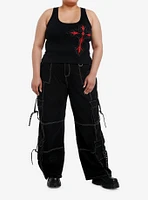 Social Collision Bedazzled Gothic Cross Girls Tank Top Plus