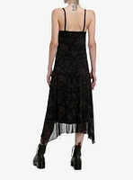 Thorn & Fable Skeleton Fairy Hanky Hem Maxi Slip Dress