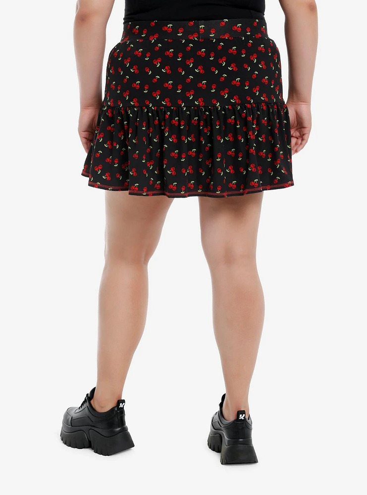 Social Collision Skull Cherry Active Skort Plus