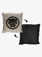 Marvel Black Panther Facing Fierce Jacquard Pillow