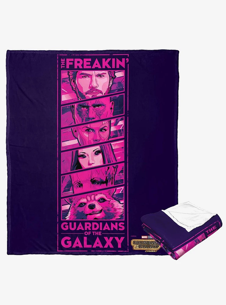 Marvel Guardians of the Galaxy: Vol. 3 The Freakin Guardians Silk Touch Throw Blanket