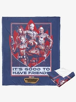 Marvel Guardians of the Galaxy: Vol. 3 Better To Have Friends Silk Touch Throw Blanket