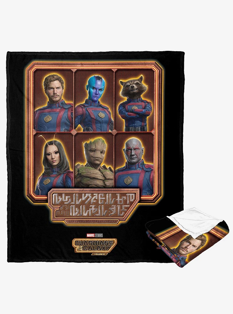 Marvel Guardians of the Galaxy: Vol. 3 The Guardians Silk Touch Throw Blanket