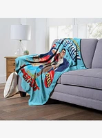 DC League Of Super-Pets Walk O' Clock Silk Touch Throw Blanket