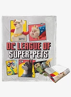 DC League Of Super-Pets Unite Silk Touch Throw Blanket