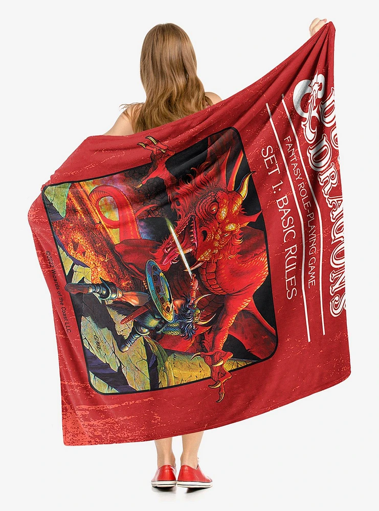 Dungeons & Dragons Fantasy Game Silk Touch Throw Blanket