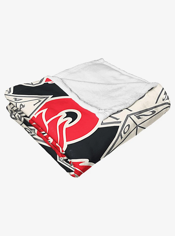 Dungeons & Dragons Logo Dice Silk Touch Throw Blanket