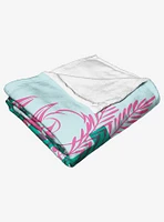 Disney The Little Mermaid Classic Coral Reef Silk Touch Throw Blanket