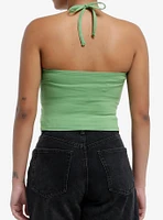 Sweet Society Don't Duck With Us Green Girls Halter Top