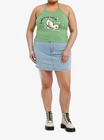 Sweet Society Don't Duck With Us Green Girls Halter Top Plus