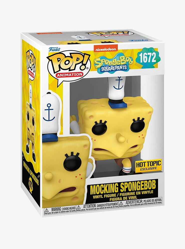 Funko SpongeBob SquarePants Pop! Animation Mocking SpongeBob Vinyl Figure Hot Topic Exclusive