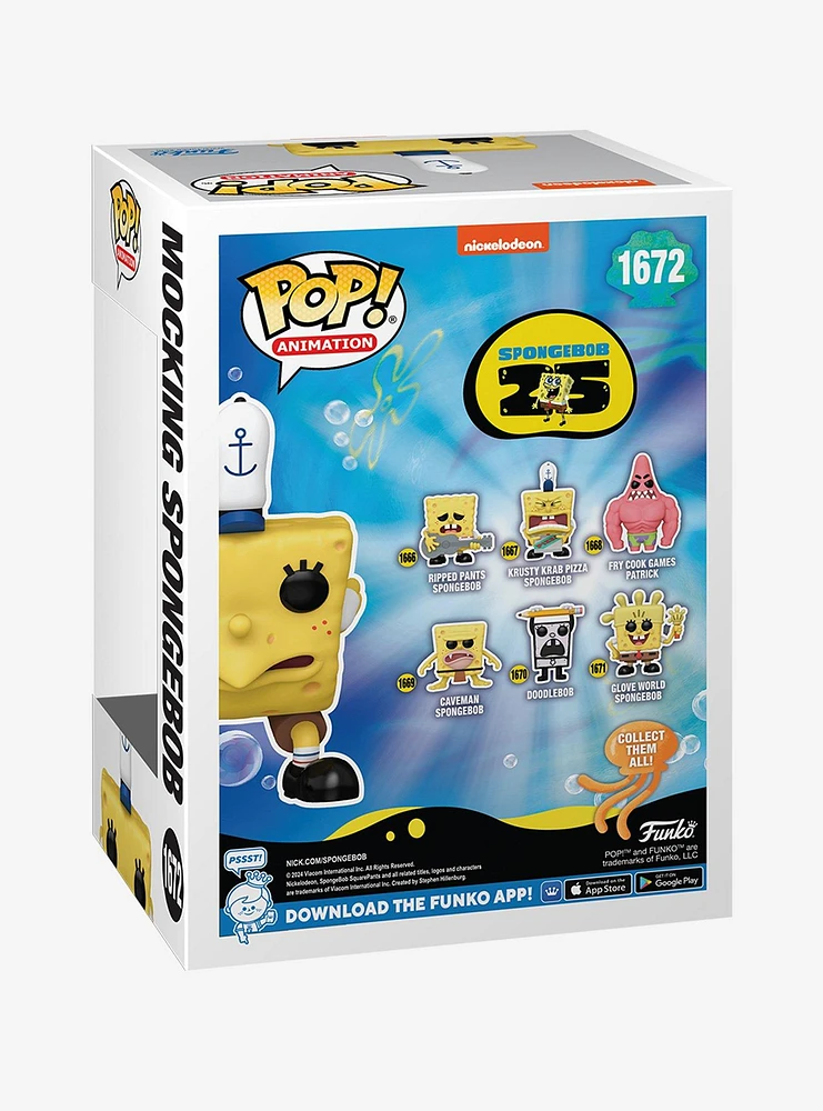 Funko SpongeBob SquarePants Pop! Animation Mocking SpongeBob Vinyl Figure Hot Topic Exclusive