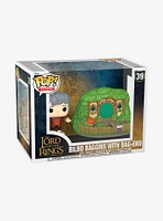 Funko The Lord Of The Rings Pop! Town Bilbo Baggins With Bag-End Vinyl Figure