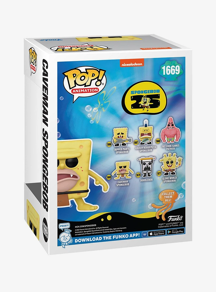 Funko SpongeBob SquarePants Pop! Animation Caveman SpongeBob Vinyl Figure