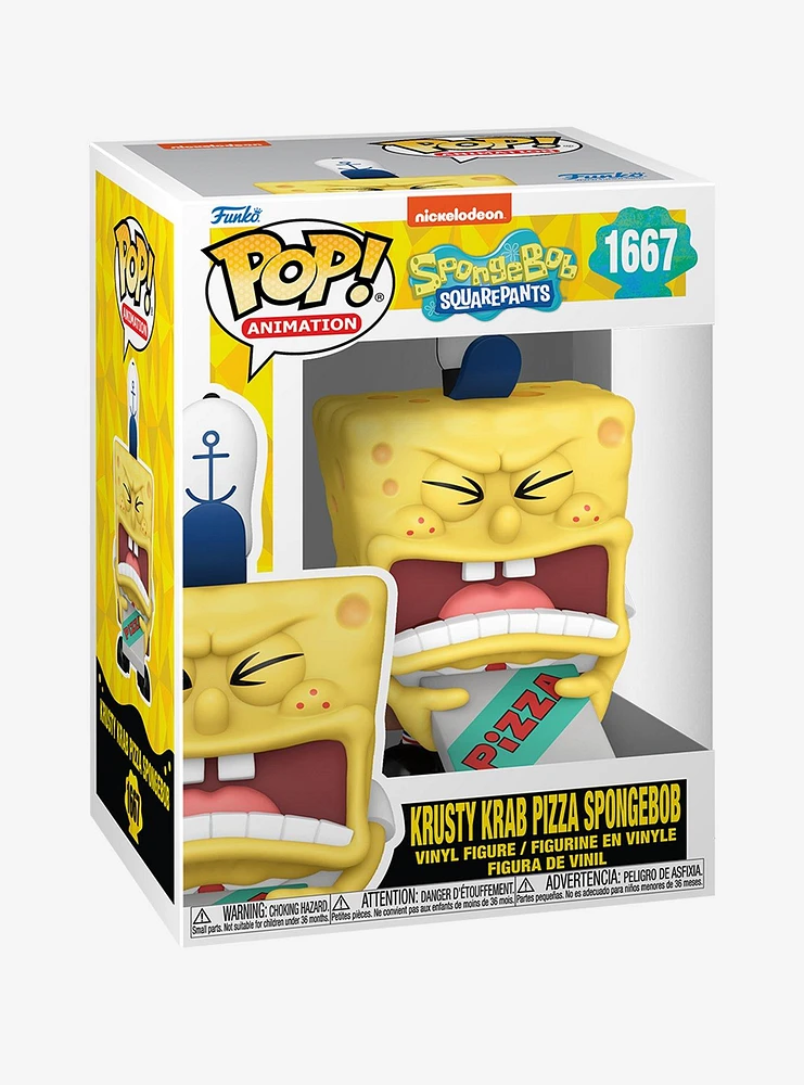 Funko SpongeBob SquarePants Pop! Animation Krusty Krab Pizza SpongeBob Vinyl Figure