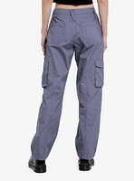 Slate Grey Butterfly Filigree Girls Cargo Pants