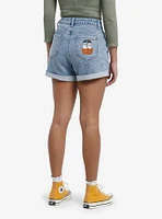 Thorn & Fable Ghost Sunflower Mom Shorts