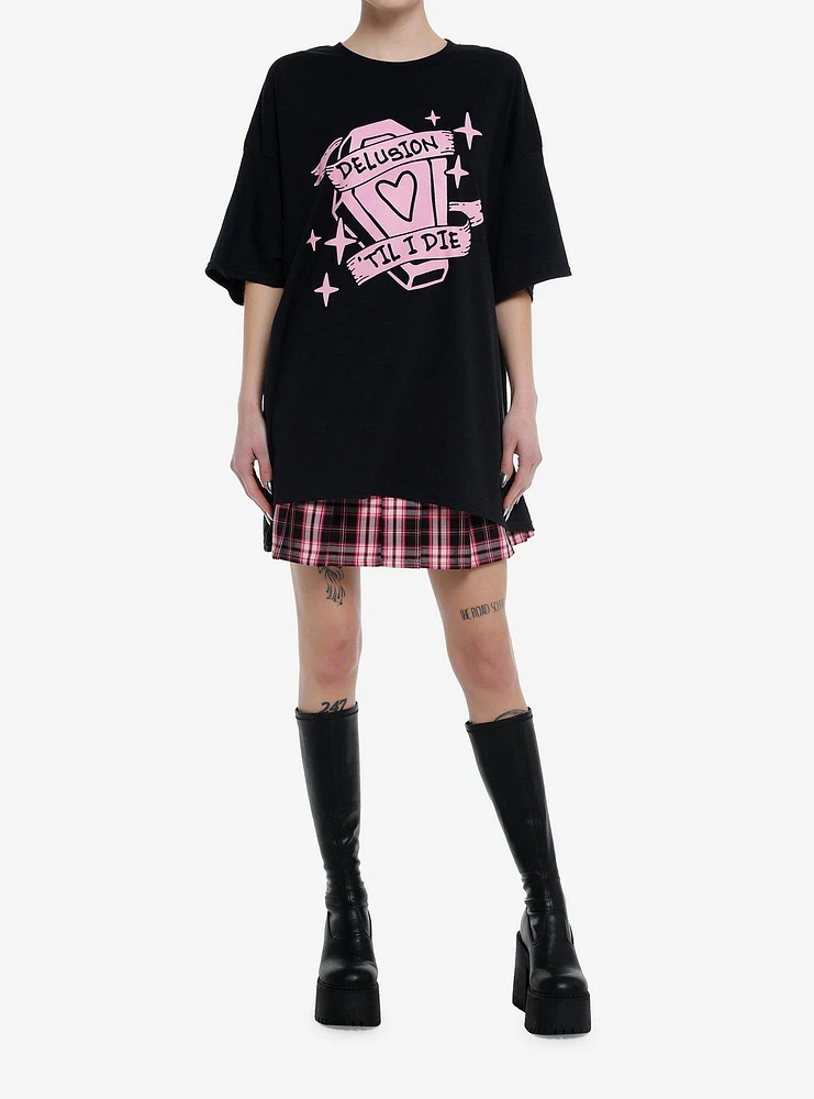 Delusion 'Til I Die Coffin Girls Oversized T-Shirt