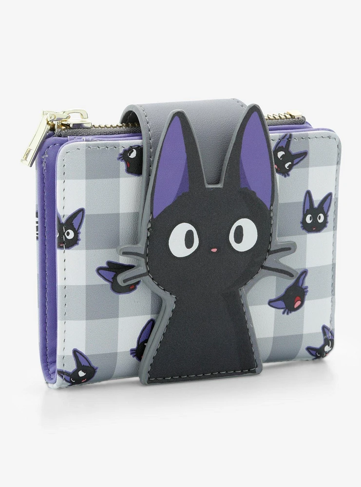 Her Universe Studio Ghibli® Kiki's Delivery Service Jiji Gingham Mini Wallet