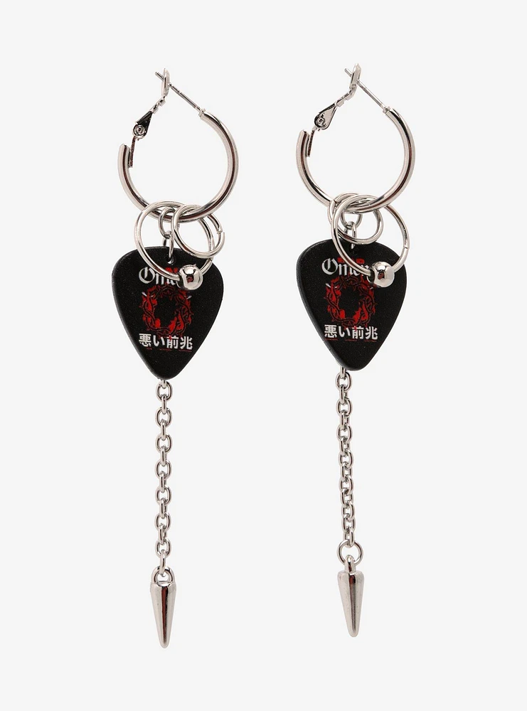 Bad Omens Guitar Pick Hoop Earrings