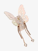 Thorn & Fable Iridescent Butterfly Chain Claw Hair Clip