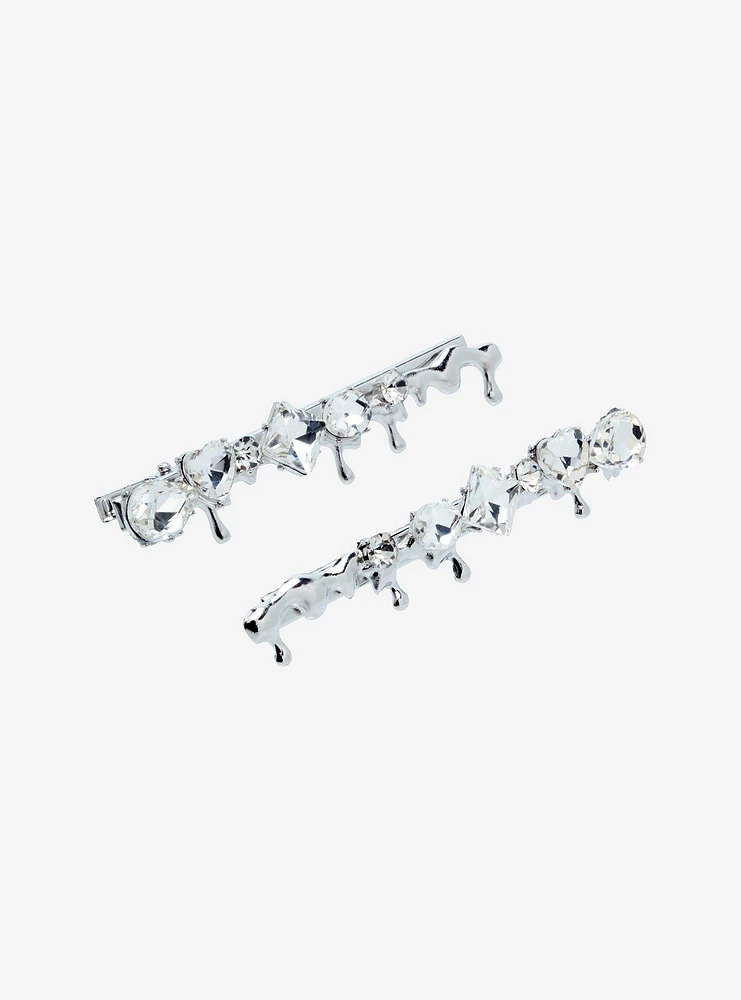 Thorn & Fable Star Gem Drip Hair Clip Set