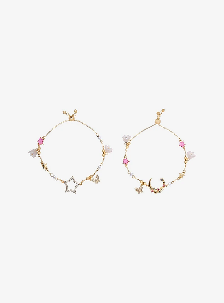 Sweet Society Sakura Moon & Star Bracelet Set