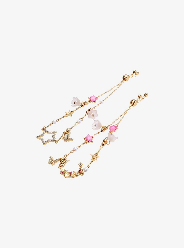 Sweet Society Sakura Moon & Star Bracelet Set