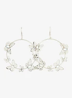 Sweet Society Butterfly Hoop Earrings