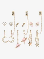 Sweet Society Pink Planet Celestial Cuff Earring Set