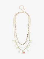 Thorn & Fable Floral Charm Layered Necklace