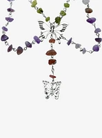 Thorn & Fable Butterfly Colorful Stone Necklace