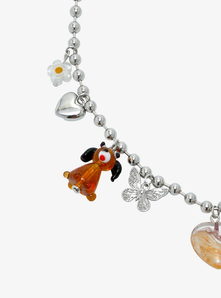 Sweet Society Glass Animal Charm Necklace