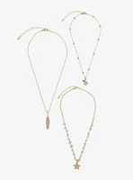 Thorn & Fable Sakura Crystal Necklace Set