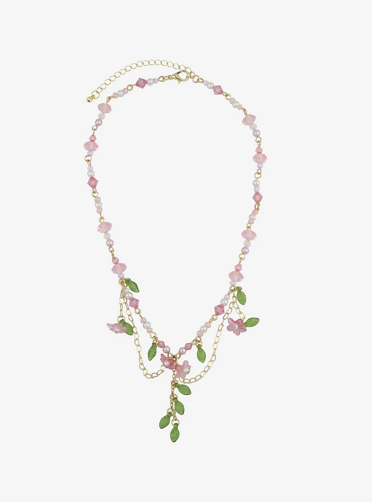 Thorn & Fable Sakura Falling Leaves Necklace