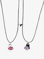 Thorn & Fable® Ghost Mushroom Magnetic Best Friend Necklace Set