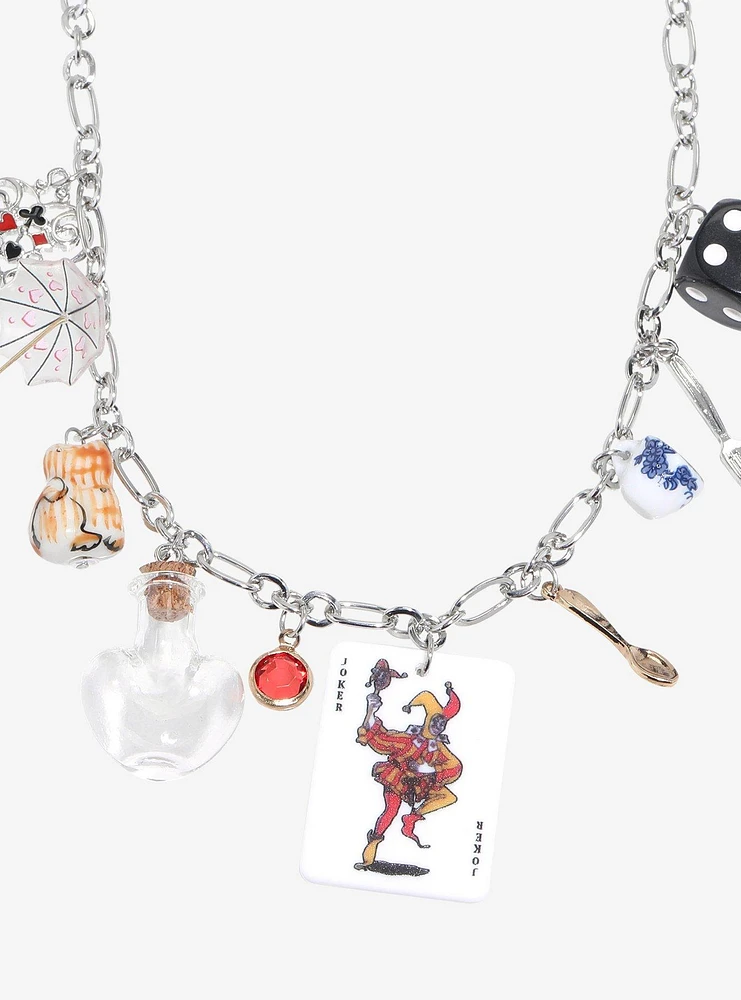 Thorn & Fable Joker Card Vintage Charm Necklace