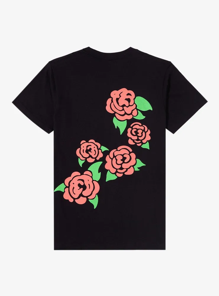 Clandestine Industries Roses Boyfriend Fit Girls T-Shirt