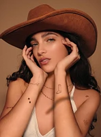 INKED By Dani Disco Cowgirl Temporary Tattoo Set