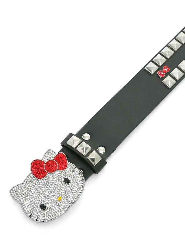 Hot Topic Hello Kitty Bling Pyramid Stud Belt