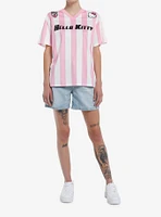 Hello Kitty Stripe Soccer Girls Jersey Top