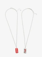 Coca-Cola Soda Cans Best Friend Necklace Set