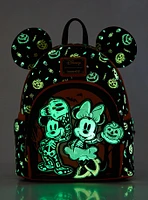 Loungefly Disney Mickey & Minnie Skeleton Glow-in-the-Dark Mini Backpack — BoxLunch Exclusive