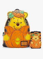 Loungefly Disney Winnie the Pooh Piglet and Pooh Bear Pumpkin Card Holder — BoxLunch Exclusive