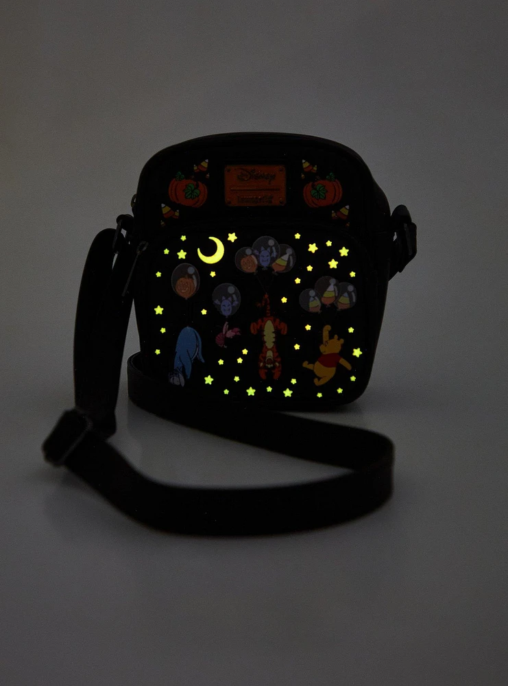 Loungefly Disney Winnie the Pooh Pumpkin Balloon Glow-in-the-Dark Crossbody Bag — BoxLunch Exclusive