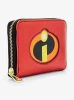 Loungefly Disney Pixar The Incredibles Logo 20th Anniversary Small Zip Wallet