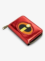 Loungefly Disney Pixar The Incredibles Logo 20th Anniversary Small Zip Wallet